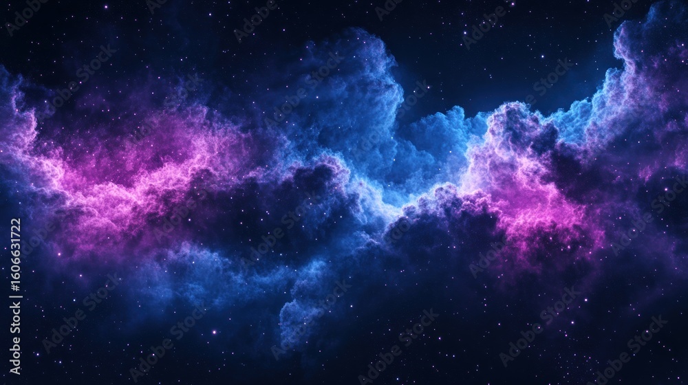 Fototapeta premium Cosmic nebulae swirling in deep space