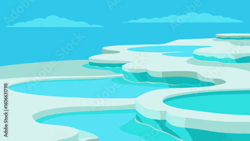 Discover Stunning Turquoise Colored Pools and Travertine Terraces