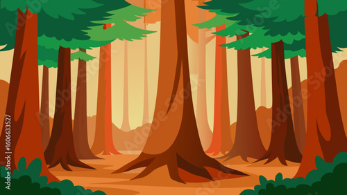 Explore a Peaceful Shaded Grove of Ancient Sequoia Trees in California