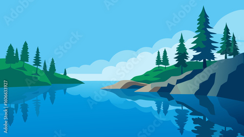 Discover a Quiet Reflective Lake in the Vast Canadian Shield Wilderness