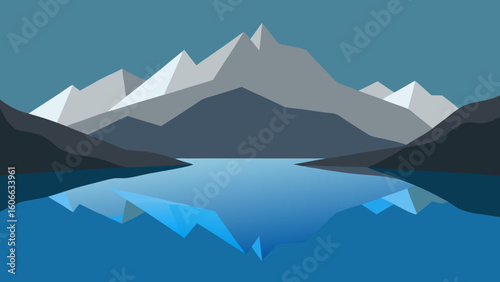 Admire a Quiet Reflective Tarn Located High in the Majestic Mountains