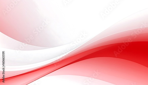 Abstract red and white wavy background