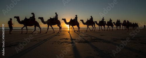 Sunset Camel Ride at Cable Beach, Western Australia