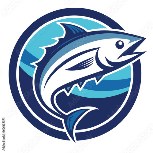 design logo vector icon illustration mascot fish