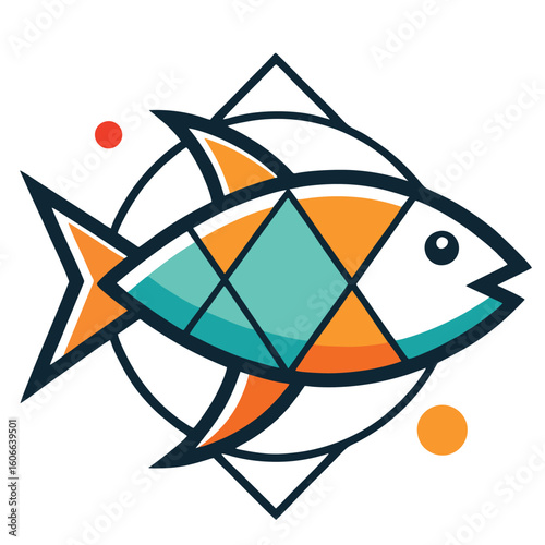 design logo vector icon illustration mascot fish