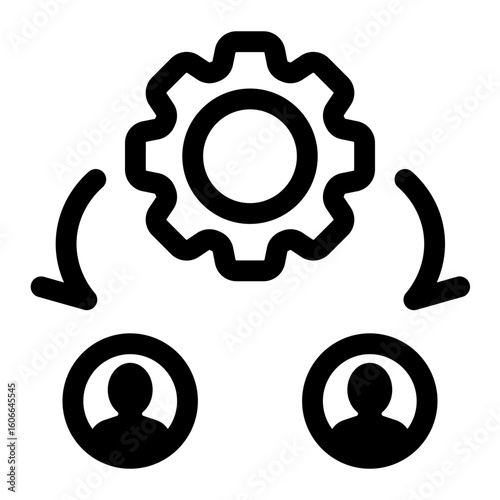 Teamwork Process Management Icons