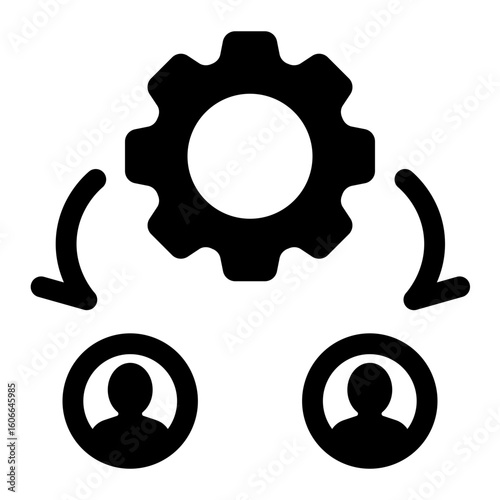 Teamwork Process Management Icons
