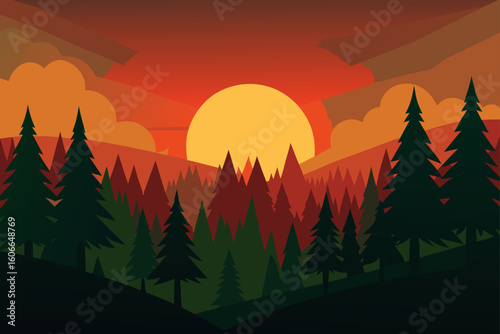 forestlight at sunrise