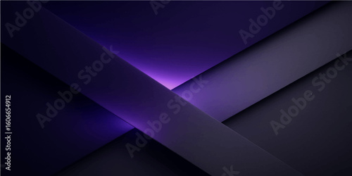 Dark minimal abstract paper-cut background with soft layered black-purple gradient shadows
