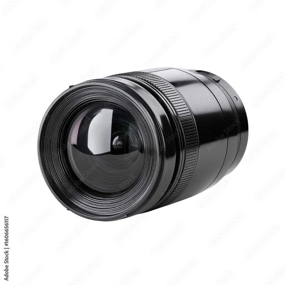 Professional Black Camera Lens Close-Up Professional Black Camera Lens Close-Up