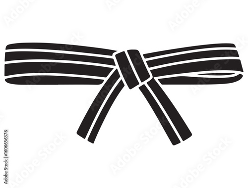  TAEKWONDO BELT SILHOUETTE