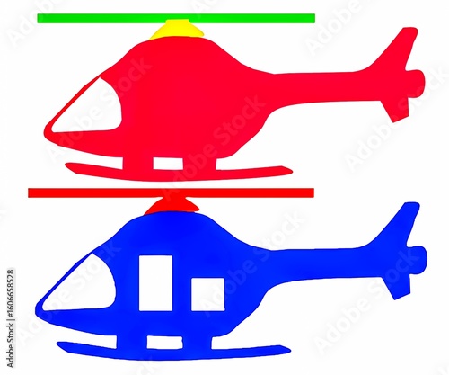 Helicopter vector art work Illustration