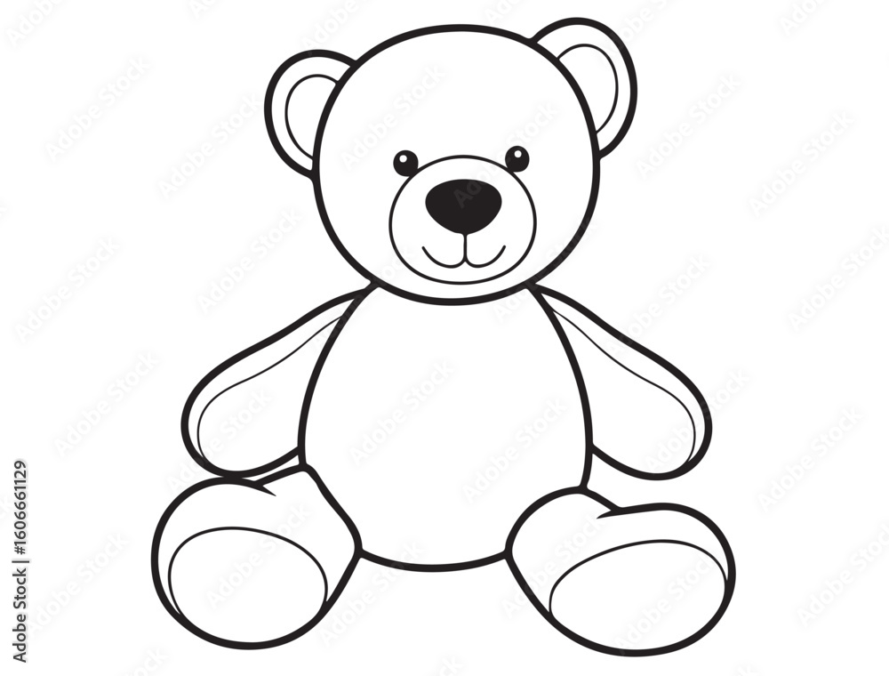 Fototapeta premium TEDDY BEAR SILHOUETTE