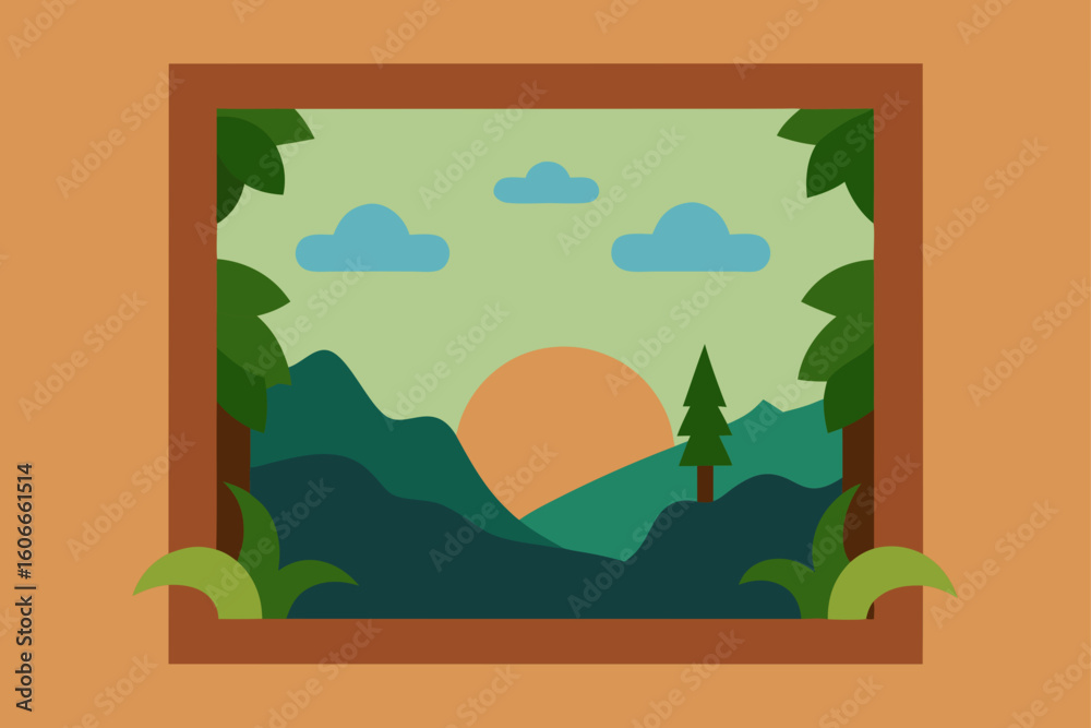 Fototapeta premium framed by nature