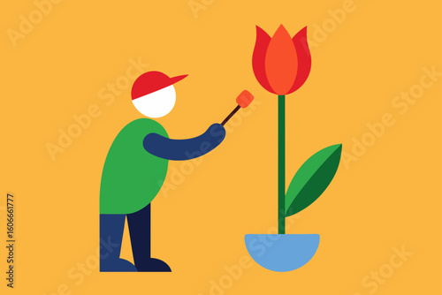 painter s muse  the tulip