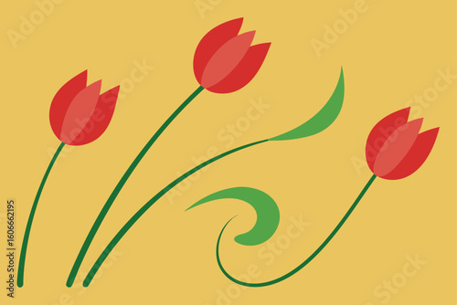 tulips in the breeze