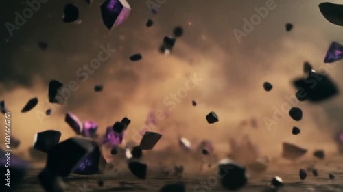 Dark Matter Fragments Falling Through Dusty Haze