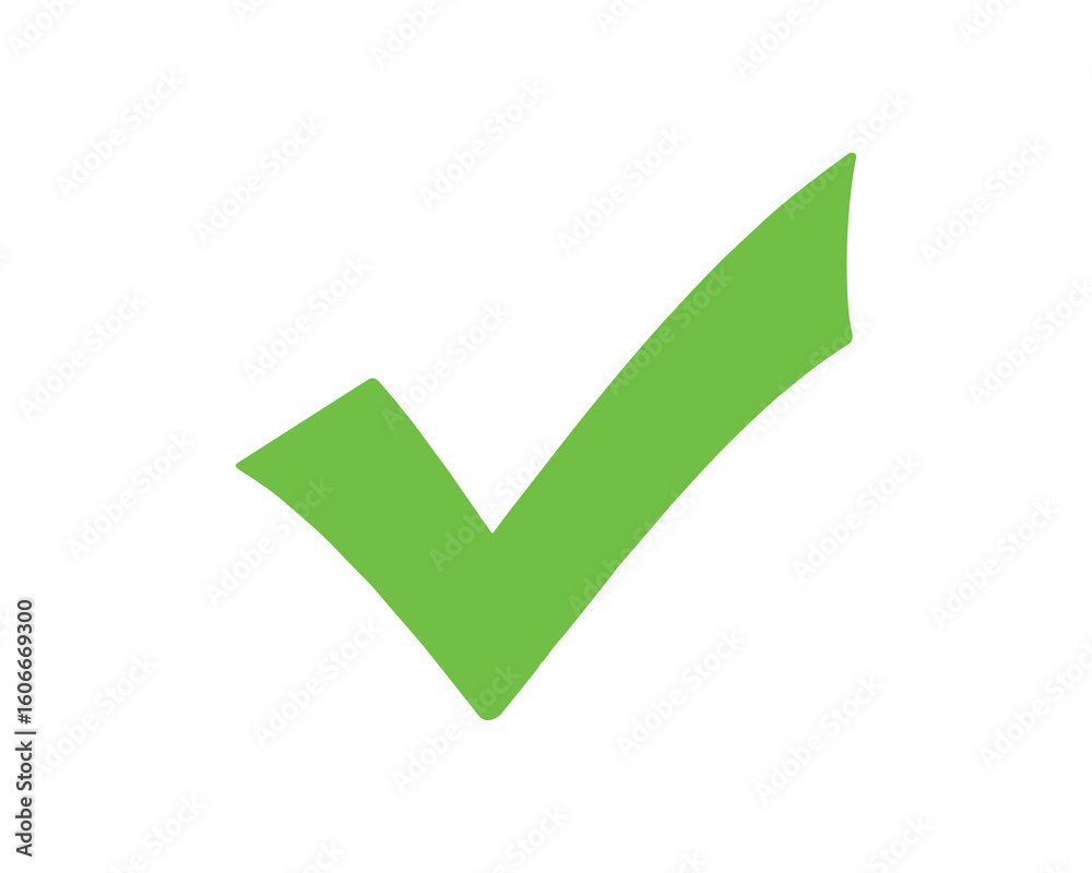 Green Check Mark Symbol Approval or Complete Icon Vector Illustration Green Check Mark Symbol Approval or Complete Icon Vector Illustration