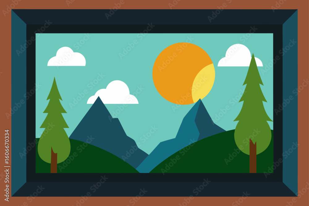 Fototapeta premium framed by nature