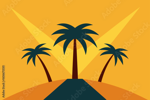 palms in the light