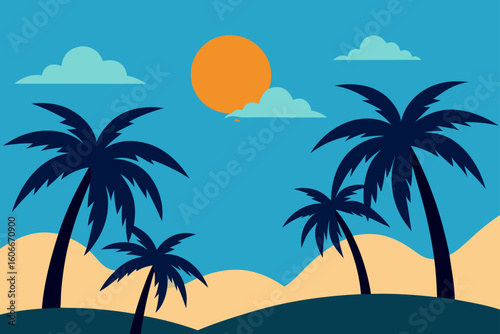 where palms touch the sky