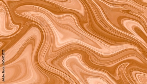 Abstract swirling marbled background in warm browns and creams