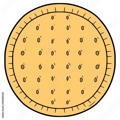 Marie biscuit illustration hand drawn isolated vector