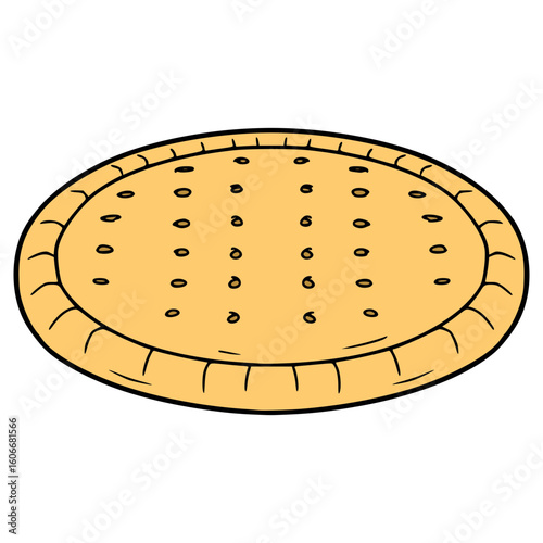 Marie biscuit illustration hand drawn isolated vector