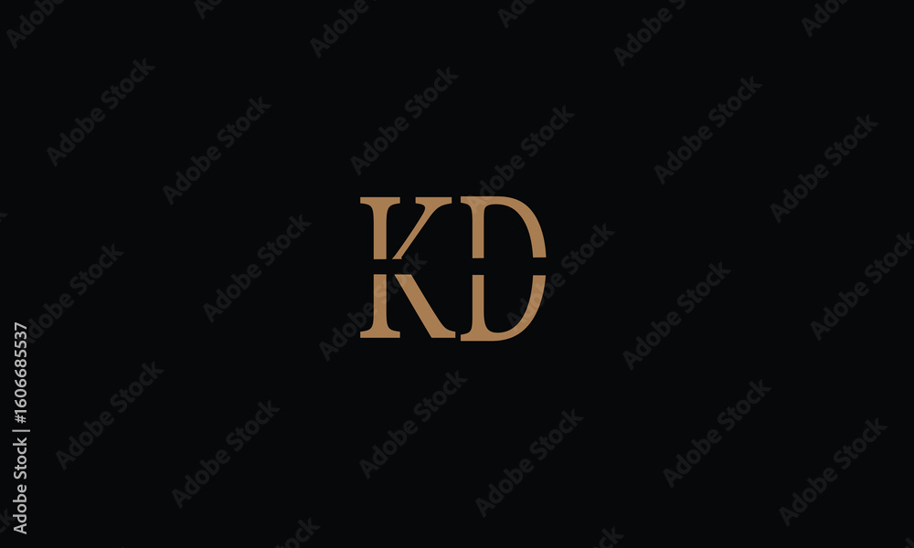 Obraz premium KD,DK,K,D,D,K abstract, letters, logo, monogram, style, symbols, ambitions, icons, 