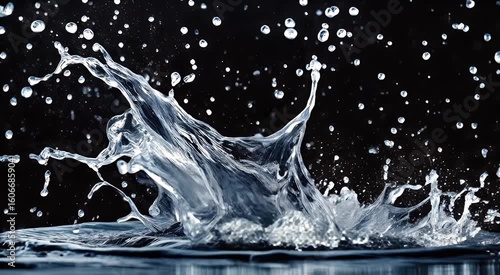 Water splash abstract