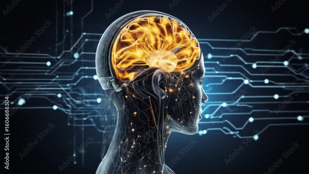 Big data technology data science artificial intelligence analysis generative AI deep learning machine learning algorithm flow neural network analytics innovation abstract futuristic. 4k video