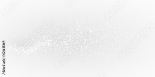 Magical, white, glistering, wave, bokeh PNG. This PNG Overlay features bright glowing snow and sparkle for winter holidays, christmas cards, and elegant transparent frosty effect backgrounds.