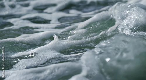 Water waves closeup texture
