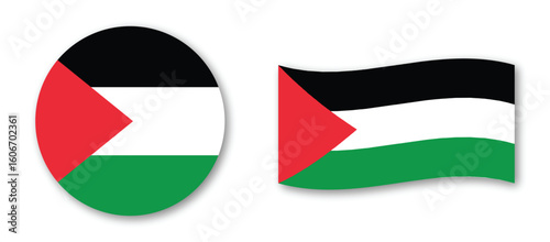 Free Download palestine flag vector illustration – national symbol design, patriotic country emblem art - GFXLoad