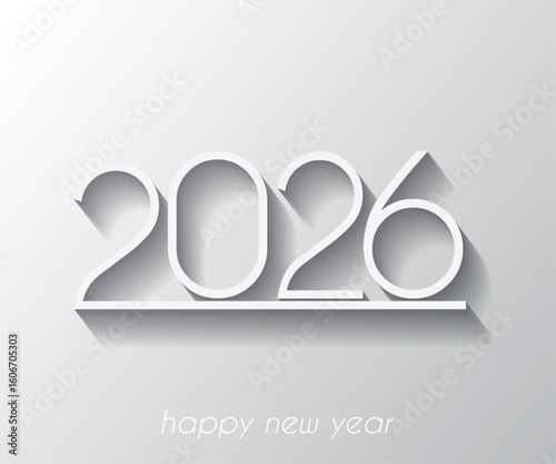2026 Happy New Year background.