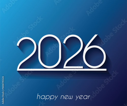 2026 Happy New Year background.