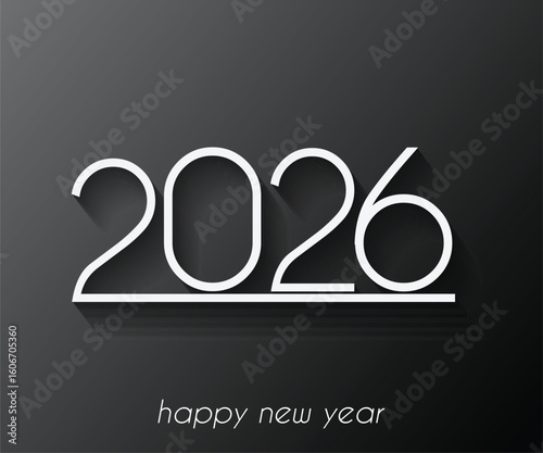2026 Happy New Year background.