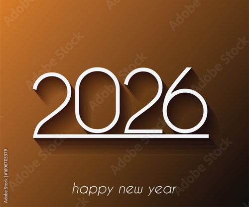 2026 Happy New Year background.