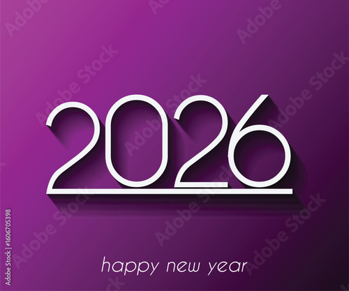 2026 Happy New Year background.