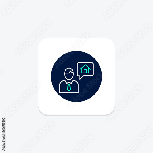 Real Estate Agent, vector, pixel perfect, illustrator file