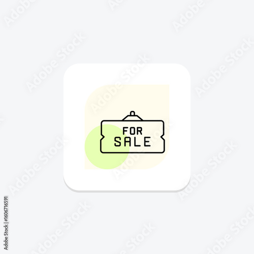 For Sale Sign, vector, pixel perfect, illustrator file