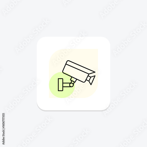 Surveillance Camera, vector, pixel perfect, illustrator file