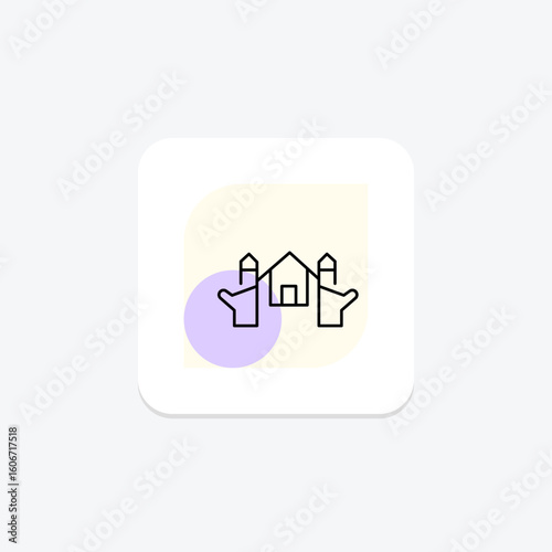 Gated Community, vector, pixel perfect, illustrator file