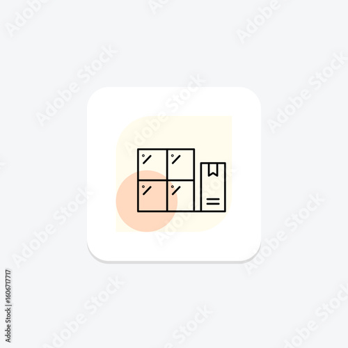 Package Locker, vector, pixel perfect, illustrator file