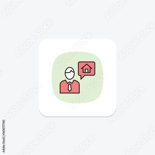 Real Estate Agent, vector, pixel perfect, illustrator file