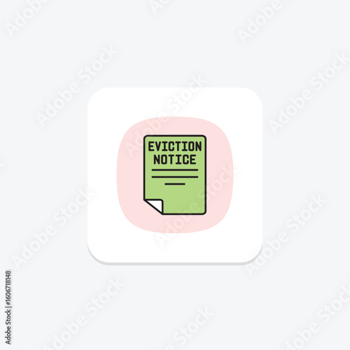 Eviction Notice, vector, pixel perfect, illustrator file