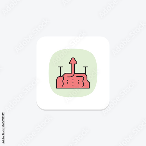 Geothermal System, vector, pixel perfect, illustrator file