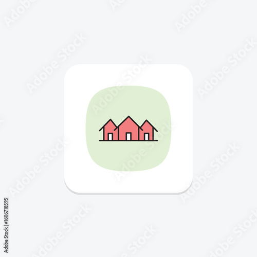 Neighborhood, vector, pixel perfect, illustrator file