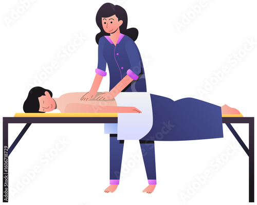 massage therapy illustration