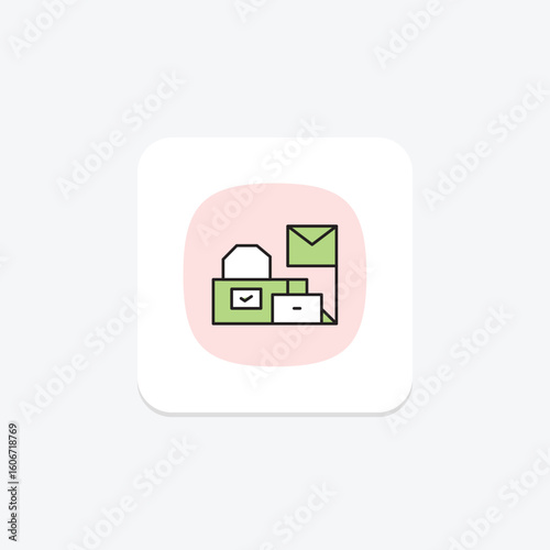 Mailroom, vector, pixel perfect, illustrator file